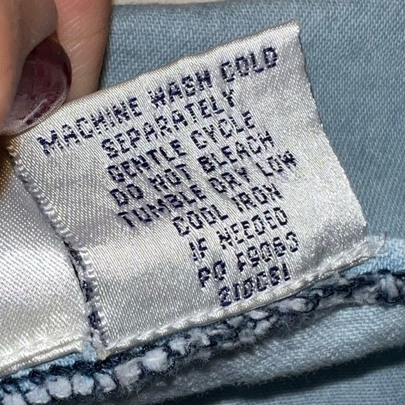 Vintage Two Twenty Cotton Denim Embroidered Open Front Top Size Large - Picture 5 of 16